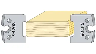 Justert trelast 22mm avrundet kant