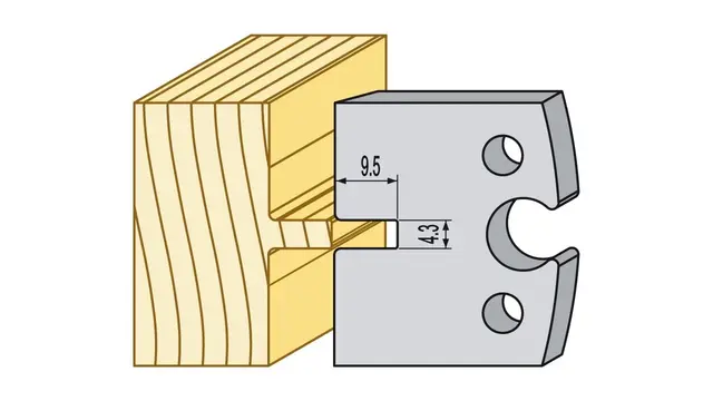 Not og fjær 4,5mm 