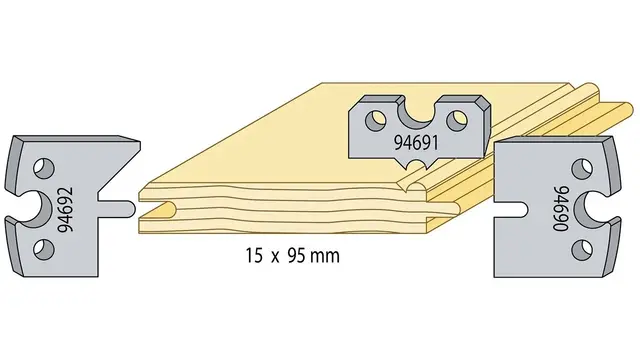 Perlepanel 15x95mm 