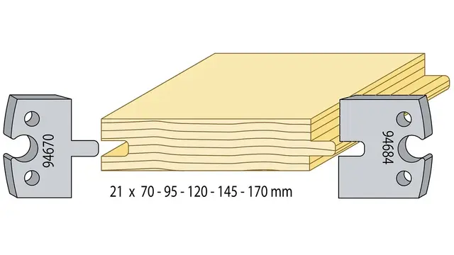 Glattpanel med underhøvling 21mm 