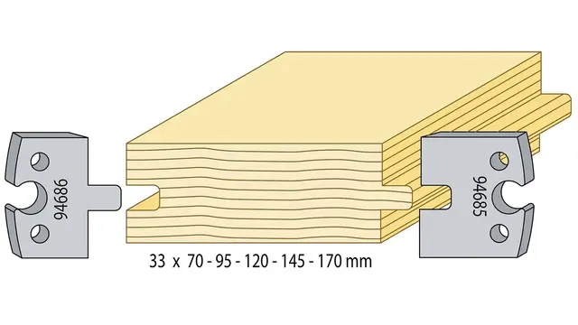 Glattpanel med underhøvling 33mm 