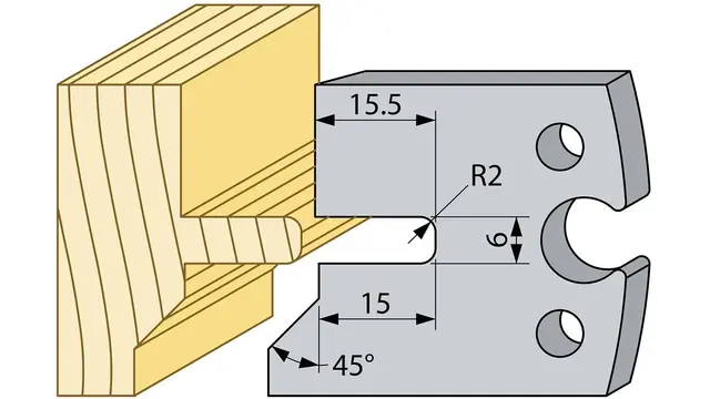 Faskledning 22mm 