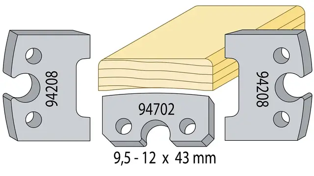 Glattlist 43mm til dør og vindu 