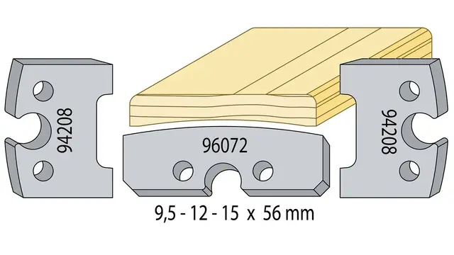 Glattlist 56mm til dør og vindu 