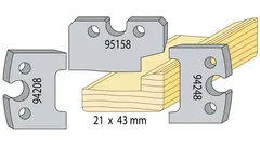 Utforingslist 21x43mm