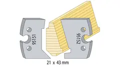 Skygge taklist 21x43mm