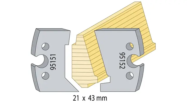 Skygge taklist 21x43mm 