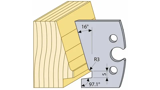 Skygge taklist 21x43mm 