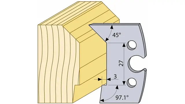 Skygge taklist 21x43mm 