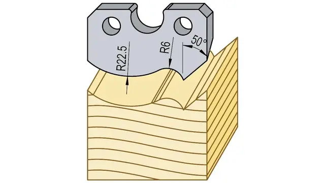 Svanhals taklist 45mm 