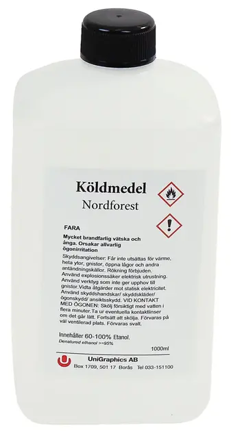 Nordforest kuldemiddel for stempelfarge | Merking | Norlog AS