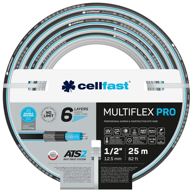 Cellfast Multiflex Pro ATS2 hageslange Ø3/4", 50m 