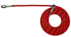 Tree Runner Lanyard med &#248;gle 3m - Sort/R&#248;d - Vekt: 850g