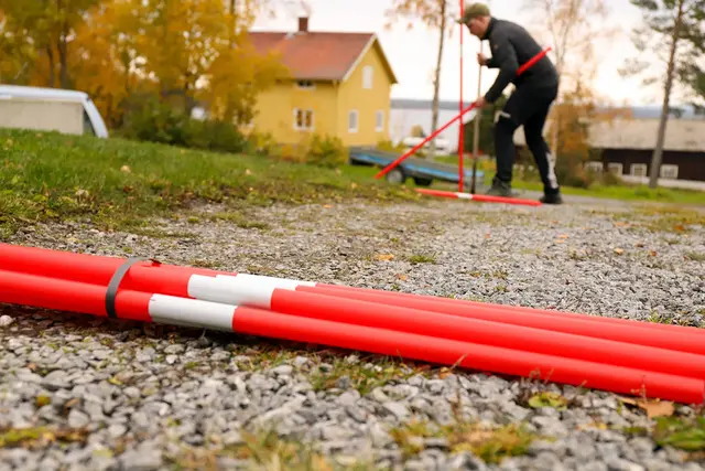 Brøytepinne med reflex, 25pk 180cm, Ø26mm 