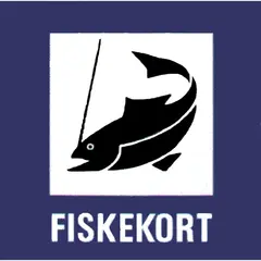 Informasjonsskilt Fiskekort Bl&#229;, 290x250mm