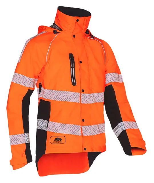 Sip Protection Keiu HV Regnjakke Varselklasse 3, Oransje, 2XL 