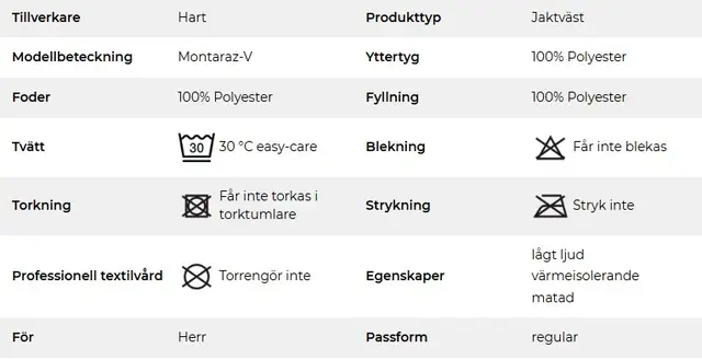 Hart Montaraz-V Jaktvest M 