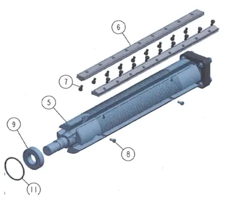 Wood-Mizer kutterkil 510mm pr par MP360 pos 6