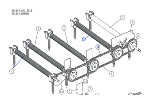 Wood-Mizer Matevals st&#229;l MP260 pos.1