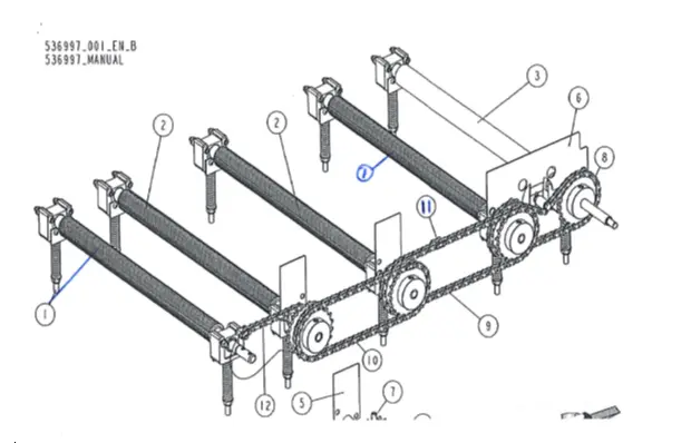 Wood-Mizer matevals glatt MP260 pos.3 