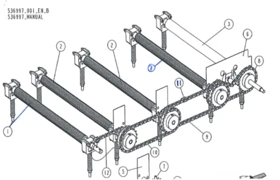 Wood-Mizer kjede drift matevalser MP260 