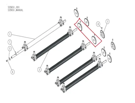 Wood-Mizer Kjede 1/2" 59 + halvledd MP360, 0,762m 