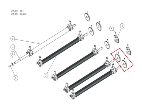 Wood-Mizer Kjede 1/2" 0,4393m MP360 