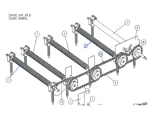 Wood-Mizer Matevals st&#229;l MP260 pos.2