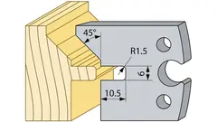 Kutterst&#229;l 94746 HSS Faskledning Norsk Standard, fj&#230;r 6 mm