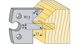 Kutterst&#229;l  94749 HSS Faskledning