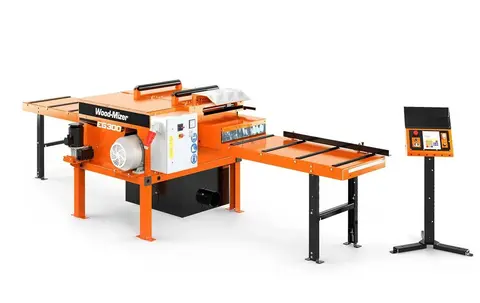 Wood-Mizer EG300 Kantverk, 5 blad 18,5 kW elmotor, 0-25m/min, Stillverk