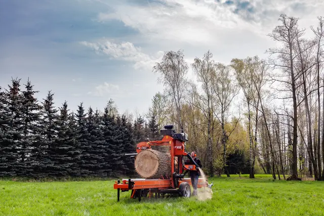 Wood-Mizer LT40 Wide Båndsagbruk 15kW elmotor, 4,8m kuttlengde 