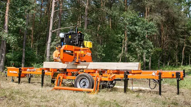 Wood-Mizer LT70 Båndsagbruk 42Hk dieselmotor, 4,8m kuttlengde 