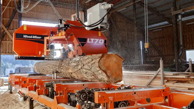 Wood-Mizer LT70 Båndsagbruk 15kW elmotor, 4,8m kuttlengde 