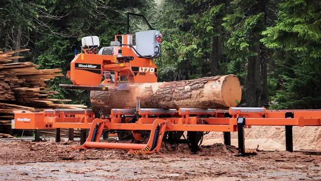 Wood-Mizer LT70 Båndsagbruk 15kW elmotor, 4,8m kuttlengde 